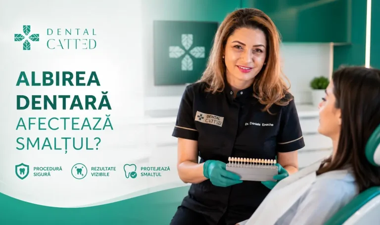 Albirea dentară afectează smalțul? Dr. Daniela Enache explică de ce albirea dentară profesională este sigură și protejează integritatea smalțului.