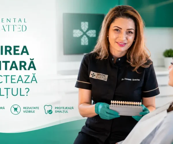Albirea dentară afectează smalțul? Dr. Daniela Enache explică de ce albirea dentară profesională este sigură și protejează integritatea smalțului.